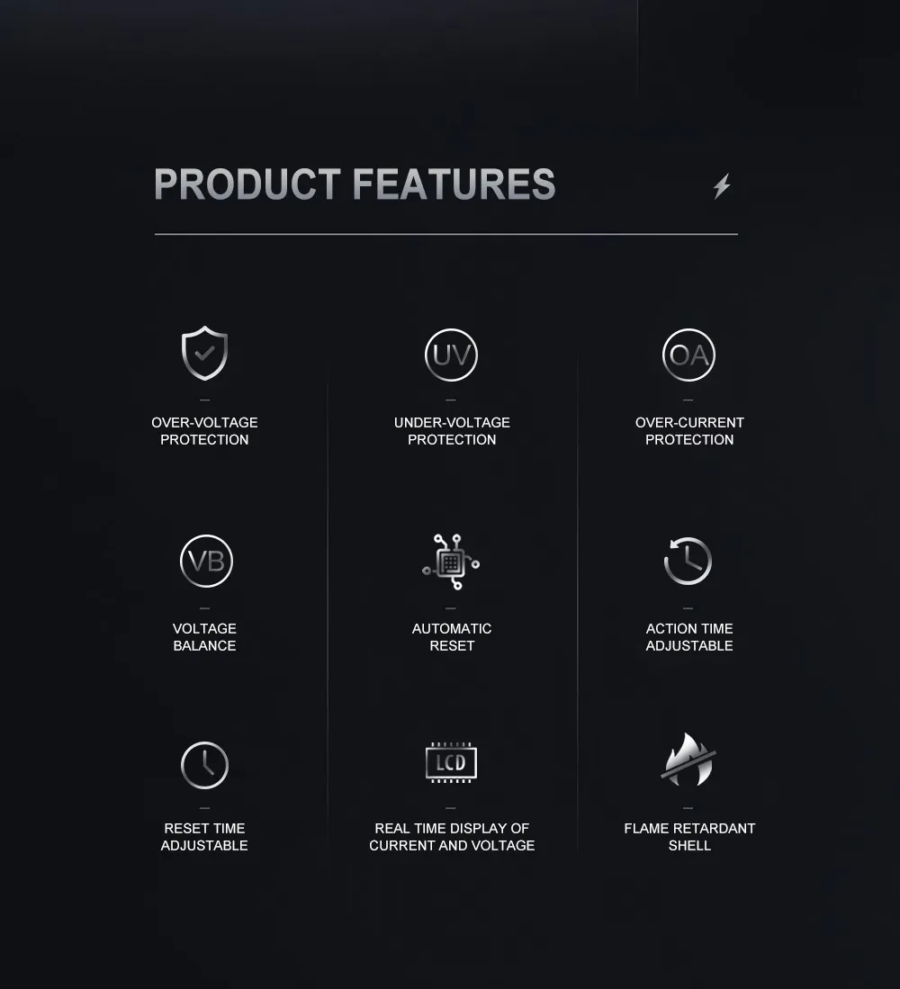 Tomzn Voltage protector features