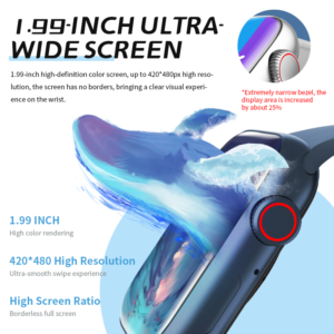 2023 New 1.99" full screen HW7 Max Smartwatch Men 45mm NFC+New added power saving mode Women Smart Watch