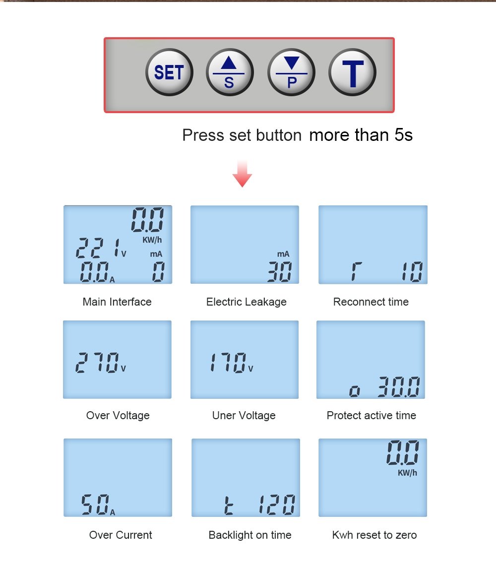 single phase three phase green meter on grid off grid unit locking device new model tomzn 63 a device relay protection switch - Image 6